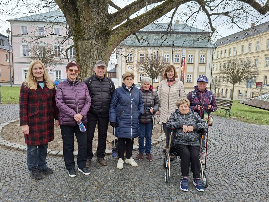 Pochod pro mozek; skupina účastníků. Ilustrační obrázek